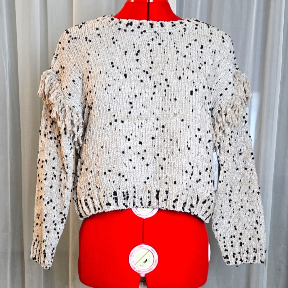 Jessica Simpson GIRLS | Kids Large | Chenille Knit Fringe Sweater
